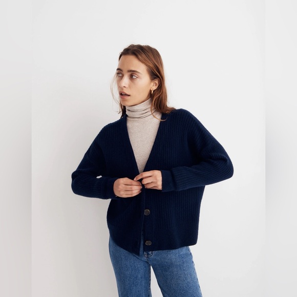Madewell Cameron Ribbed Cardigan Sweater - Picture 5 of 8